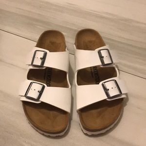 WHITE BIRKENSTOCKS
